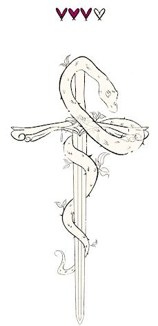 Snake & Sword (Personal Tattoo Design); digital 2025